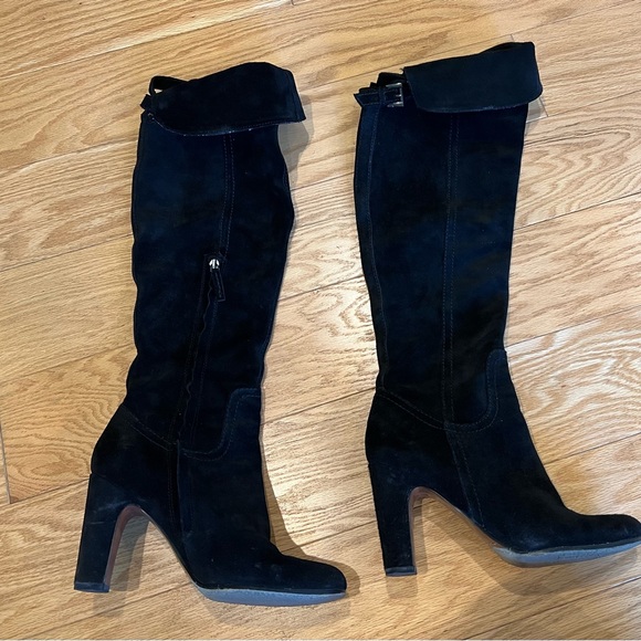 Sam Edelman over-the-knee boots, black suede - Picture 3 of 9